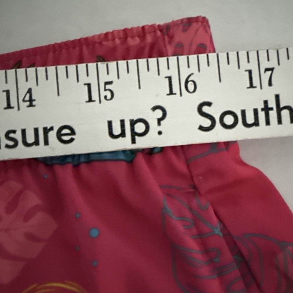 Aeroline Mens 5" Swim Trunks "Beach Buck" "Surfing deer"‎ Pink Mens Large - Picture 7 of 7